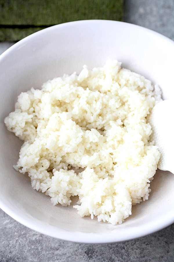 cooked japanese rice